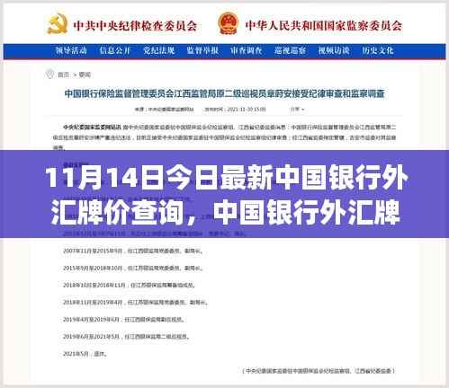 揭秘,中国银行最新外汇牌价动态及影响力解析(11月14日更新)