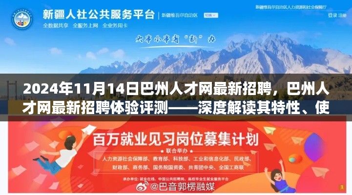 巴州人才网最新招聘体验评测，深度解读特性、用户体验与目标用户分析（2024年11月）