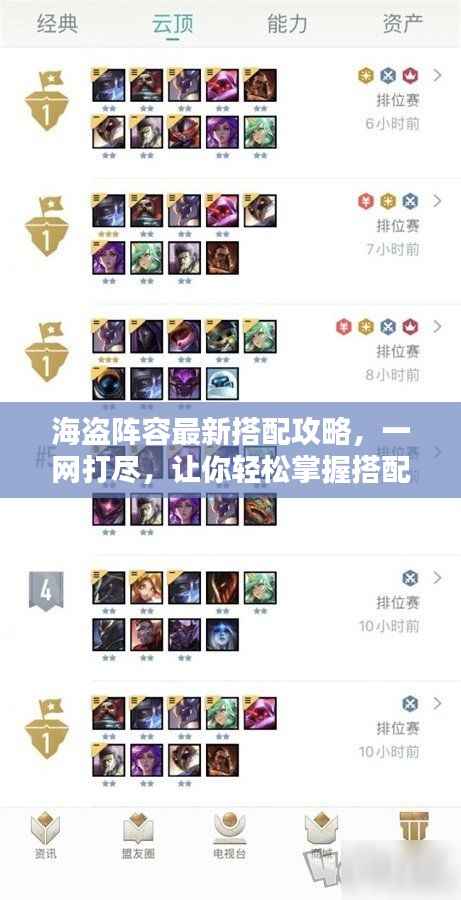 海盗阵容最新搭配攻略，一网打尽，让你轻松掌握搭配技巧！