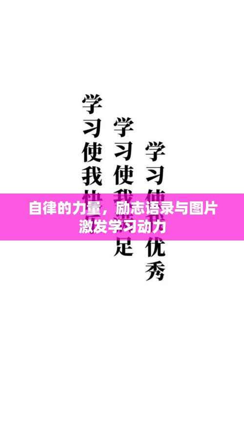自律的力量,励志语录与图片激发学习动力